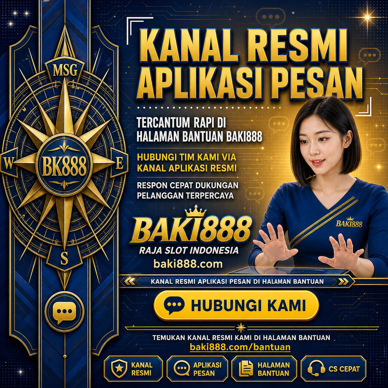BAKI888 : Kanal Resmi Aplikasi Pesan Tercantum Di Halaman Bantuan